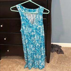 Lilly Pulitzer Blue and White Sundress